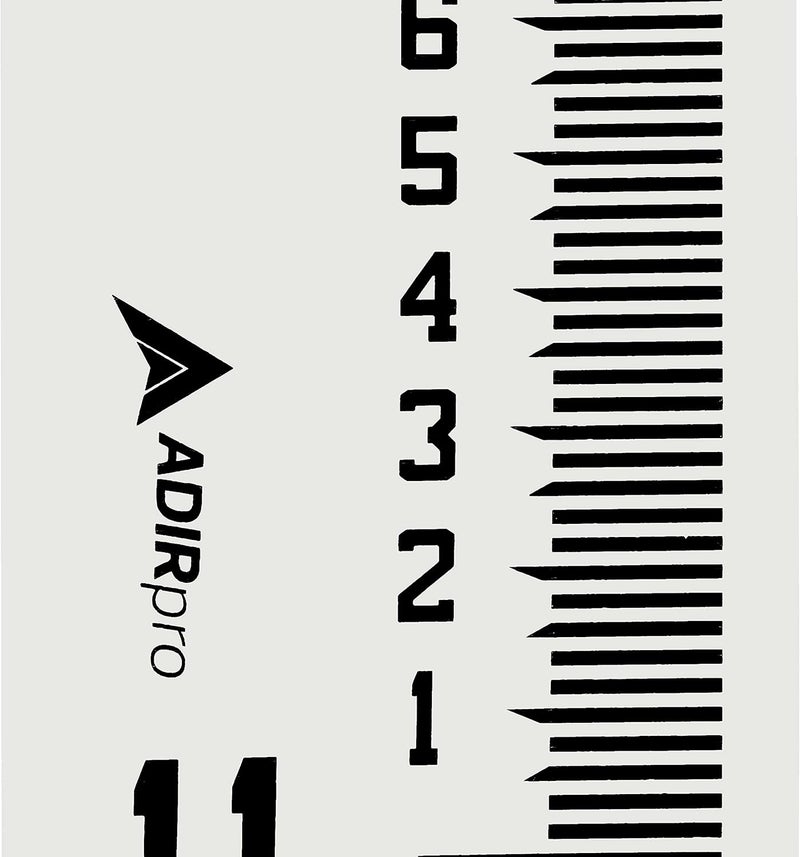 AdirPro 7" Wide Stream Gauge 10.5' - 15.5'- Heavy Duty Staff - All Weather Measuring - Flow Meters (100ths/10ths/feet) - Image 5